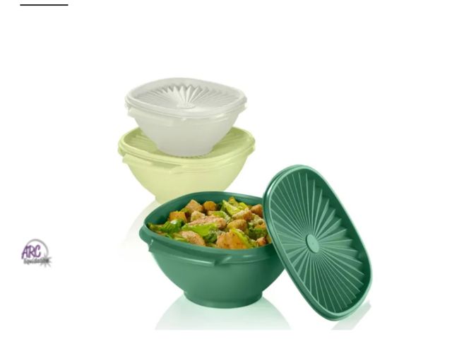 Lot 56-360634 - New, Tupperware 6-Piece Heritage Bowl Food Storage Container
Set