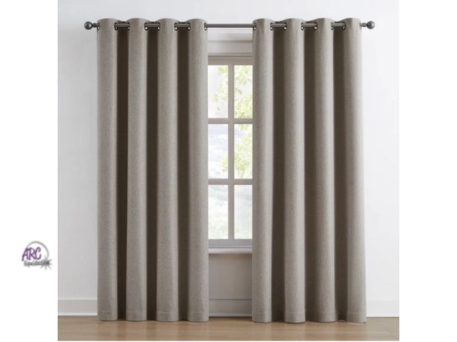 Lot 56-628950 - NEW-100% Blackout Window Panels/Curtains, 2-pack-Beige-52" x 84" per panel