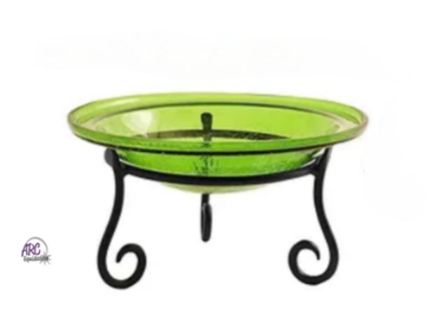 Lot 56-479212 - NEW Achla Designs Crackle Glass Bowl, 12-in, Fern Green