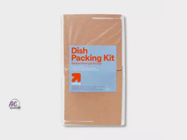 Lot 56-288612 - New Dish Kit - up&amp;up™: Moving Supplies, Dish Packing Kit, Mailing Boxes, Chipboard, Flap Closure...