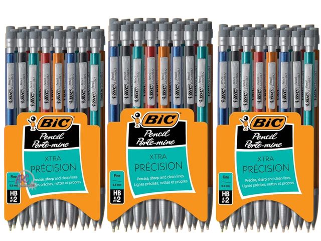 Lot 56-980221 - New - Lot of 3 - 24pk Bic Mechanical Pencils 0.5mm