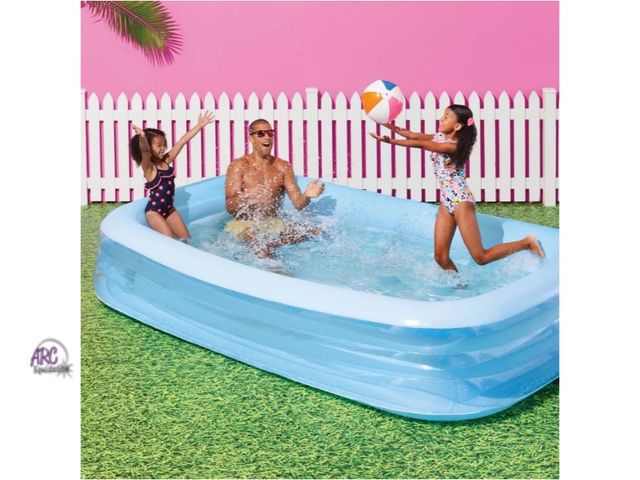 Lot 56-727717 - New10' long  Deluxe Rectangular Family Pool Blue - Sun Squad