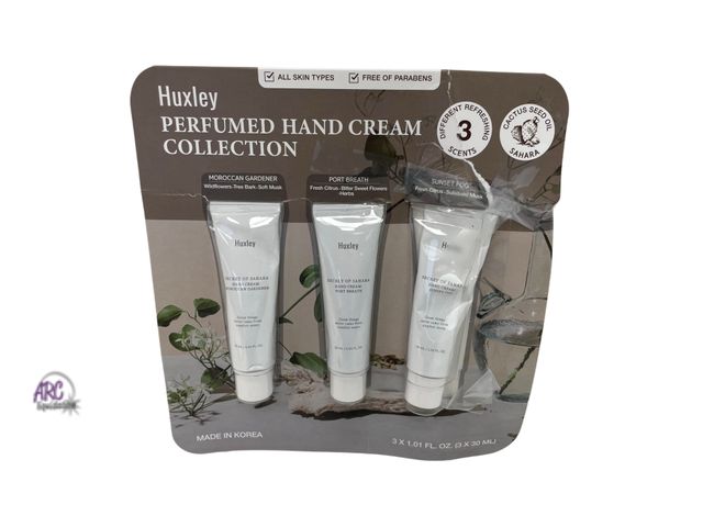 Lot 56-164014 - New Huxley Secret of Sahara Hand Cream (3 Pack) 30ml | Hydrates, Nourishes &amp; Softens Skin | Non-...