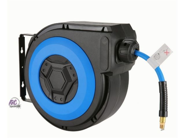 Lot 56-527840 - NEW-Himimi  Wall mounted retractable air hose blue