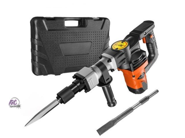 Lot 56-763810 - Used. Tested and works Demolition Jack Hammer Concrete Breaker 1400W Electric Hammer 2 Chisel Bit