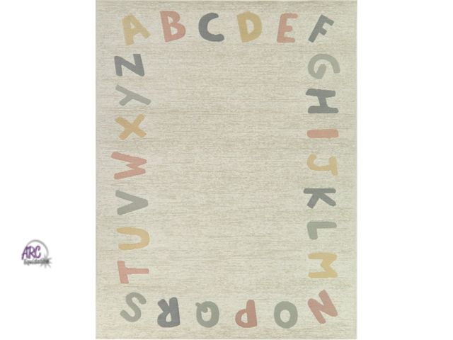Lot 56-278252 - New Mainstays Alphabet Indoor Rug, 6'7"W x 9'L