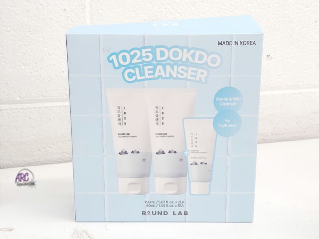 Lot 56-221161 - New Open Box - Round Lab 1025 Dokdo Cleanser 3 Piece Set 1 Used See Pictures