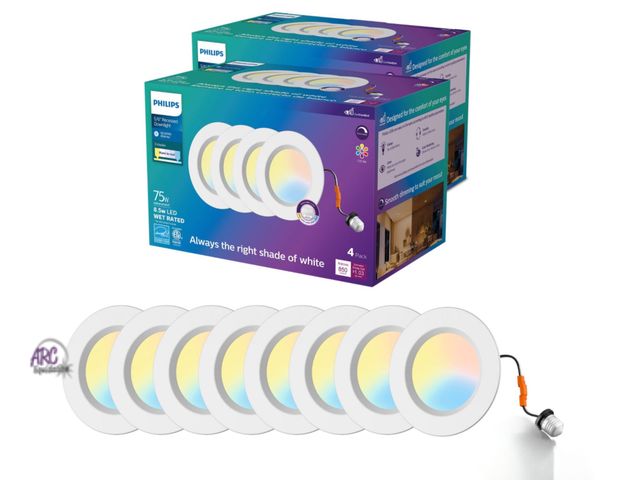 Lot 56-342361 - New in box Philips 5/6" 5CCT Retrofit Downlight, 8-pack