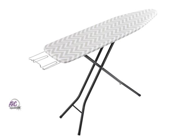 Lot 56-875918 - Used Small Iron Stain See Pictures - Amazon Basics Full-Size Ironing Board - 4-Leg Fold-Up, Chevron ...