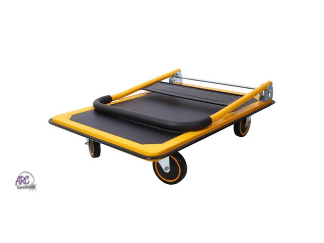 Lot 56-659840 - New - Heavy Duty Foldable Push Cart Dolly 330 lbs. Capacity Collapsible Hand Truck Folding Platform ...