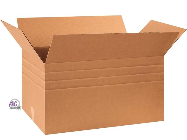 Lot 56-857312 - New - **outside boxes have some damage see pictures ** Corrugated Boxes, 30" x 17" x 16" - Pack of 1...