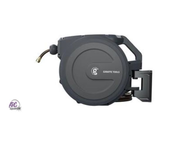 Lot 56-650252 - New Opened Box - Garden Retractable Hose Reel-1/2 in.-100 ft.,Mental Bracket, Wall Mounted, Dark Gre...