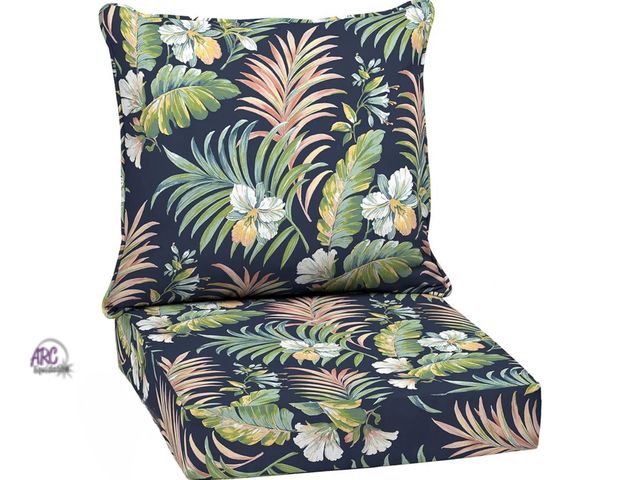 Lot 56-841710 - NEW-Arden Outdoor Deep Seat Cushion Set, 24 in x 24 in, Weather-Proof, Rain-Proof, Fade Resistant Pa...