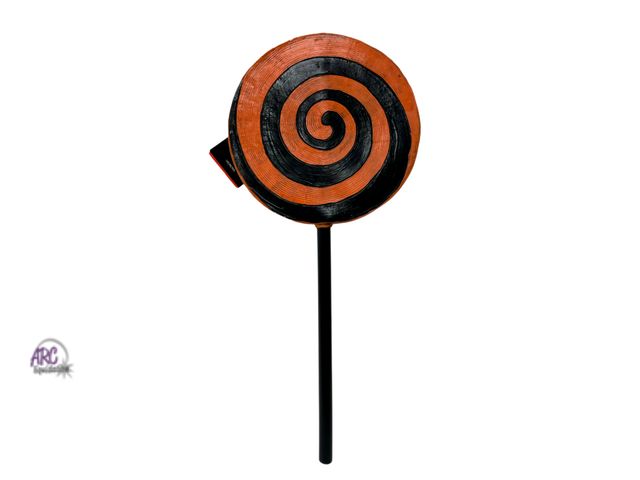Lot 56-102022 - New Ghoulish Productions Halloween Orange &amp; Black Lollipop Decoration (25.5x11”)