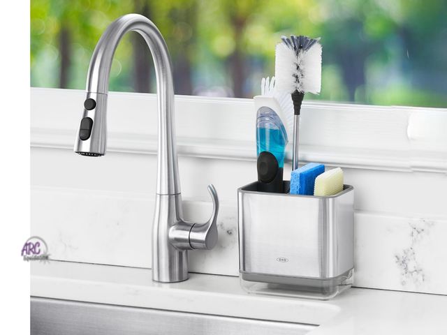 Lot 56-379927 - New, OXO Softworks Stainless Steel Sink Caddy