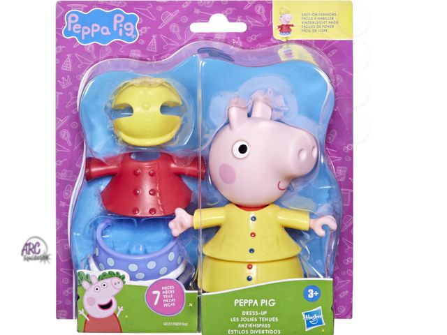 Lot 56-396128 - New, Peppa Pig Toys Peppa Pig Dress-Up 6” Figure with 6 Fashion Accessories, Preschool Toys, 3+