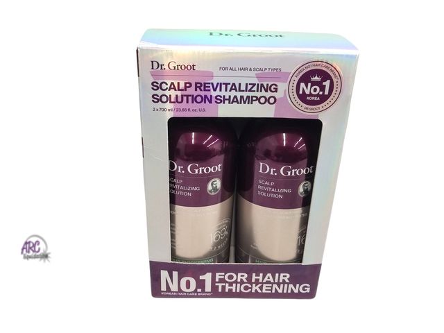 Lot 56-478464 - New Open Box - 2 count  - 23.66oz each - Dr. Groot Scalp Revitalizing Solution Shampoo