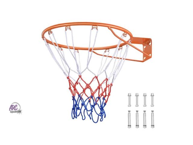 Lot 56-639765 - New Opened Box - Basketball Rim, Wall Door Mounted Basketball Hoop, Heavy Duty Q235 Basketball Flex ...
