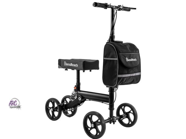Lot 56-271551 - New BlessReach Knee Scooter Steerable Knee Walker Deluxe Medical Scooter for Foot Injuries Adult Com...