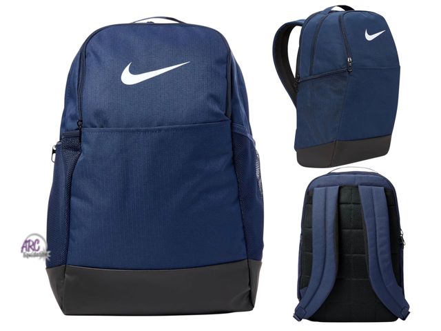 Lot 56-213960 - New- Nike Brasilia 9.5 Training Backpack (Medium, 24L) in the Midnight Navy/Black/White
