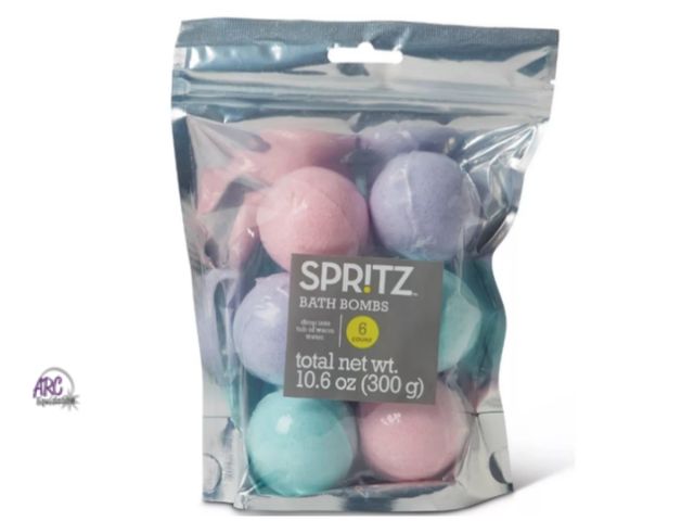 Lot 56-401333 - NEW-Spritz rose tea bath bomb-6 count 10.6oz