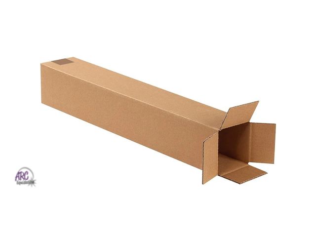 Lot 56-305714 - New,24x4x4 Box - Tall Corrugated CardboardBoxes - Tall Tube Shipping Boxes - 4 Inch Inch L x 4 Inch ...
