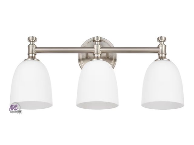 Lot 56-638451 - New - Bathroom Vanity Light, 3-Light Bathroom Light Fixtures Over Mirror, Traditional Vanity Lights ...
