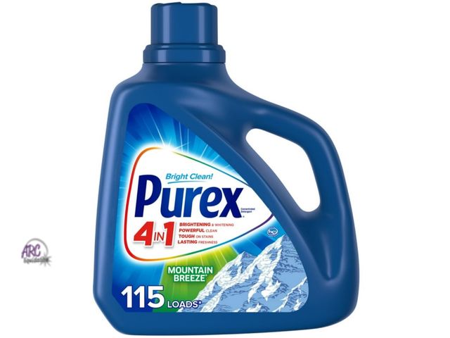 Lot 56-474712 - NEW-Purex Liquid Laundry Detergent, Mountain Breeze, 150 fl oz, 115 Loads