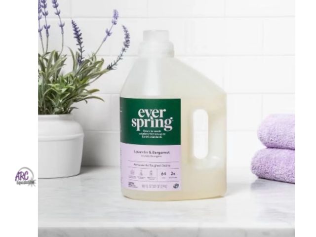 Lot 56-333618 - New ever spring laundry detergent, Lavender &amp; Bergamot scent, 100oz
