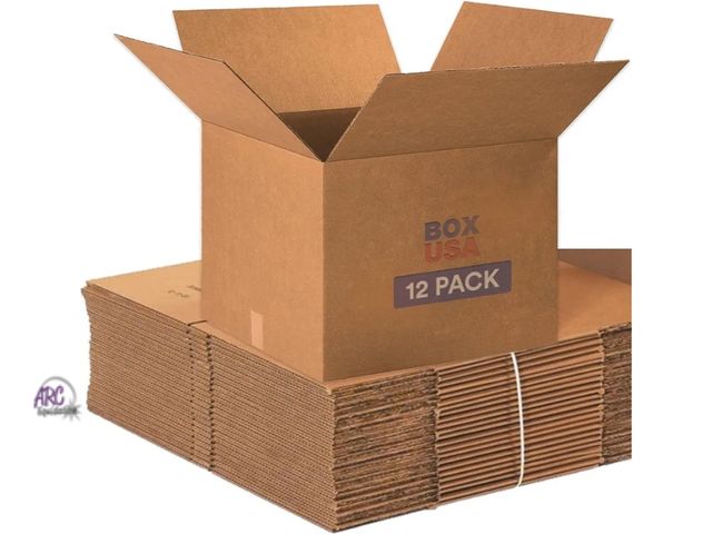 Lot 56-750050 - New Boxes 20"L x 20"W x 15"H (12-Pack) Large - Corrugated Cardboard Box for Shipping, Mailing, Packi...