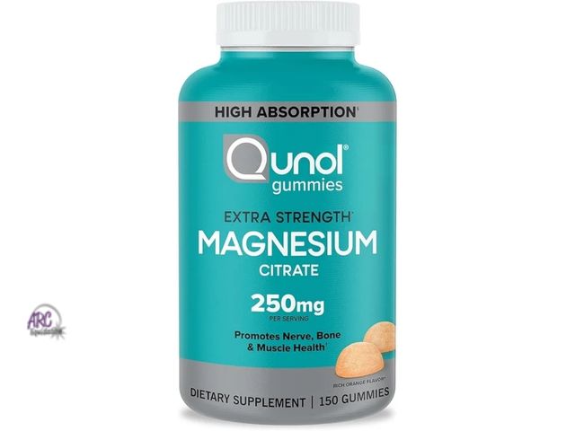 Lot 56-358564 - New,Qunol Magnesium Citrate Gummies for Adults, 250mg Magnesium Gummies Extra Strength, Supports Ner...