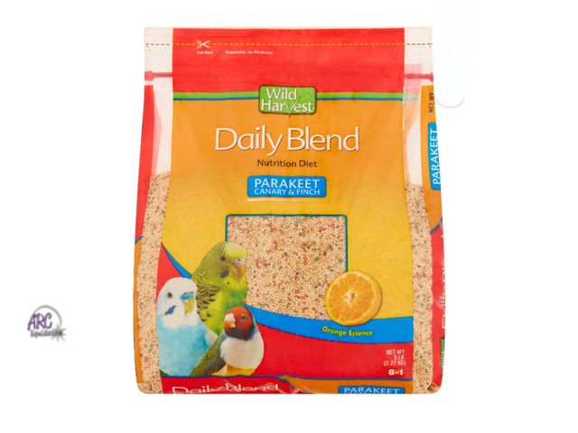 Lot 56-615324 - New Wild Harvest Parakeet, Canary &amp; Finch Daily Nutrition Blend, 5 lb