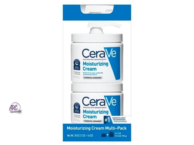 Lot 56-887740 - New Cerave Moisturizing Cream, 2 Pack Body Cream for Dry Skin, 16 Ounce