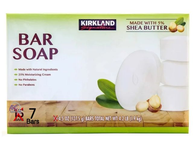 Lot 56-306060 - NEW OPEN PACKAGE Kirkland Signature Bar Soap with Shea Butter, 7-4.5 Oz Bars