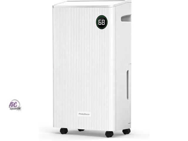 Lot 56-792640 - New PHILODECO 80 Pint 4500 Sq.Ft Dehumidifier with Drain Hose, Automatic Defrosting, Intelligent Hum...