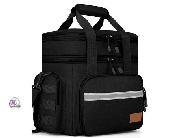 Lot 56-358624 - New Large Insulated Lunch Bag 24L Expandable Double Layer Lunch Cooler Box, Lightweight Leak-proof L...