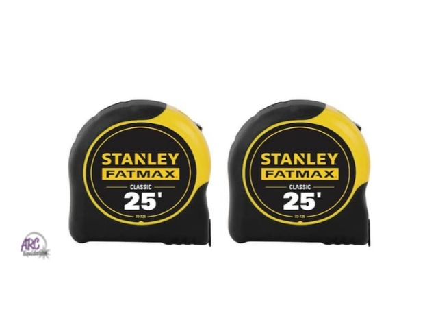Lot 56-765251 - New Stanley 25 ft. FATMAX Tape Measure (2-Pack)