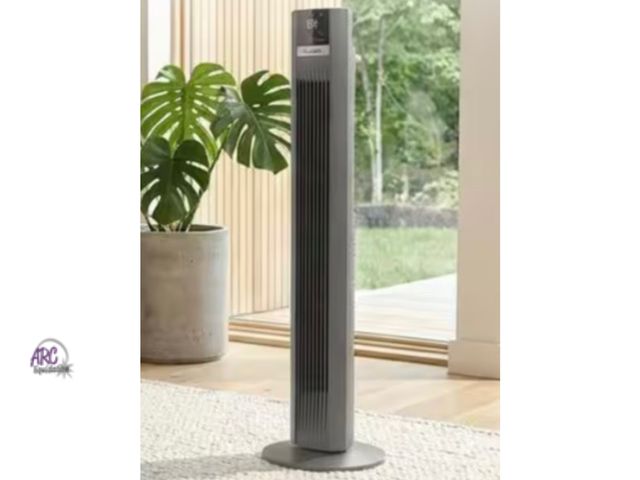 Lot 56-150664 - New Tested &amp; Works Lasko 48 in. 12-Speed Oscillating Tower Fan in Gray, Quiet Operation, DC Moto...