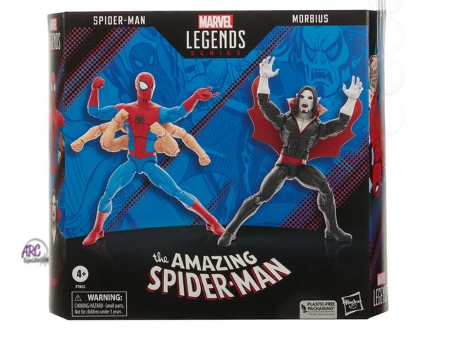 Lot 56-319730 - New, Hasbro Marvel Legends Series Spider-Man vs Morbius 6 Inch Action Figures