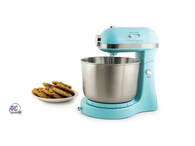 Lot 56-190118 - Possibly Used Nostalgia Classic Retro Professional 3.5 Qt Stand Mixer with Tilt Head and Stainless S...