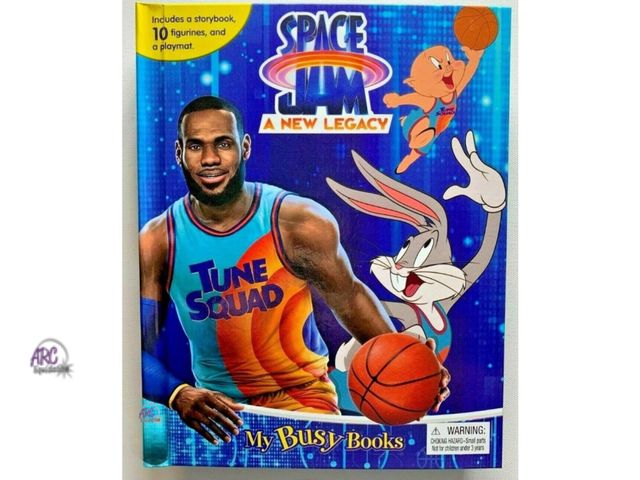 Lot 56-543828 - NEW-SOME SCUFFS ON PLASTIC-Space jam: A New Legacy my busy book with playmat and figurines