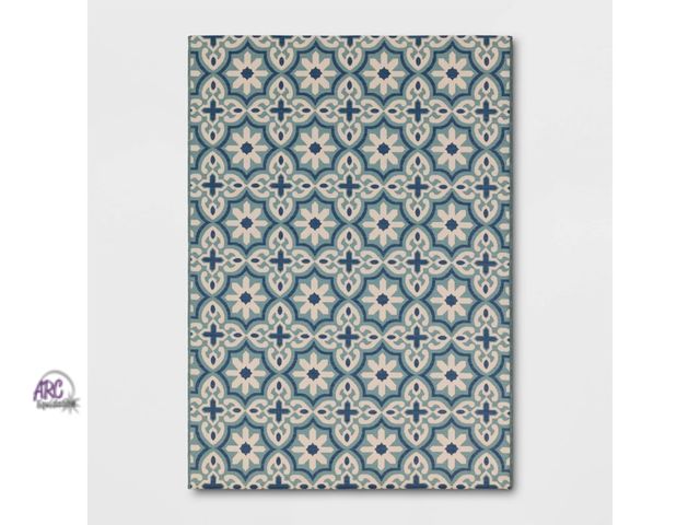 Lot 56-858513 - NEW-THRESHOLD-Tonal Tile Outdoor Area Rug - 5'x7'