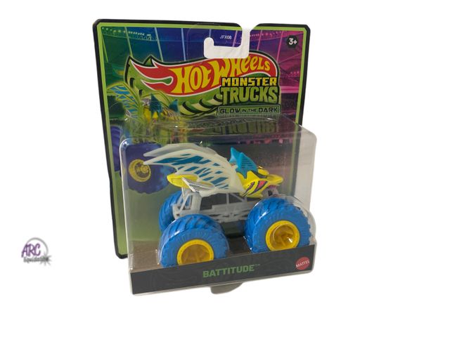 Lot 56-630328 - New New Hot Wheels Glow in the dark Monster Truck Battitude