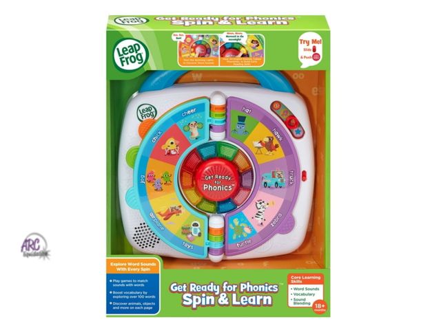Lot 56-293330 - NEW LeapFrog Get Ready for Phonics Spin &amp; Learn - Educational Toy for Baby and Toddler Ages 18-3...