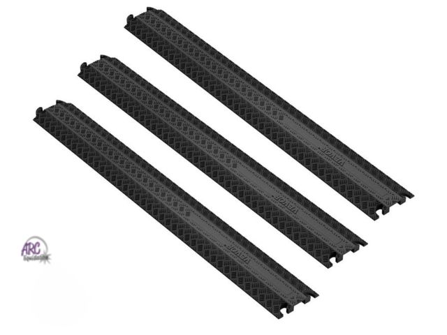 Lot 56-753798 - New 3-Piece Cable Protection Ramp Set, over 118" long. Supports Up to 2,000 lbs Per Axle, Durable Co...