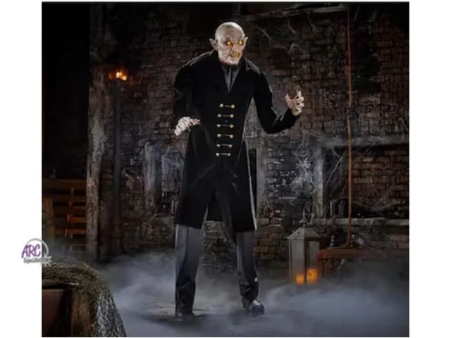 Lot 56-767921 - New 7 ft. Animated LED Victorian 1922 Vampire Halloween Animatronic