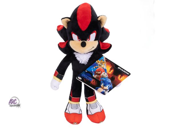 Lot 56-316430 - New, Sonic 3 Movie 9 inch Basic Ultra Soft Plush Stuffed Animal Shadow Figure
