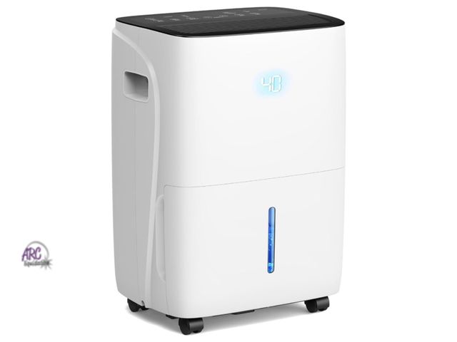 Lot 56-660267 - New Opened Box Tested and Works - 80 Pint Dehumidifier for Basement and Home, Covers up to 4,500 Sq....