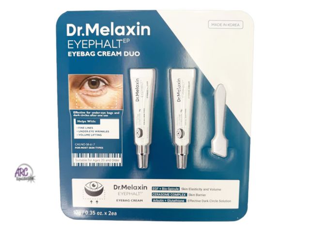 Lot 56-266150 - Dr melaxin eyephalt eyebag cream duo no spatula included