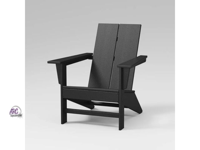 Lot 56-781012 - New Moore POLYWOOD Outdoor Patio Chair, Adirondack Chair - Threshold. Black